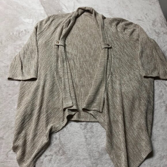 NWOT Laura Petites Tan/Beige Long Sleeve Cardigan Size XL - Picture 3 of 10